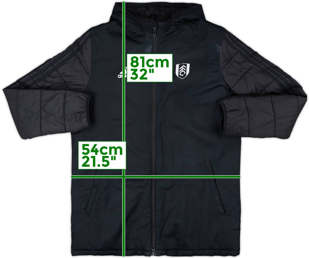 2018-19 Fulham adidas Padded Bench Coat - 7/10 - (L.Boys)