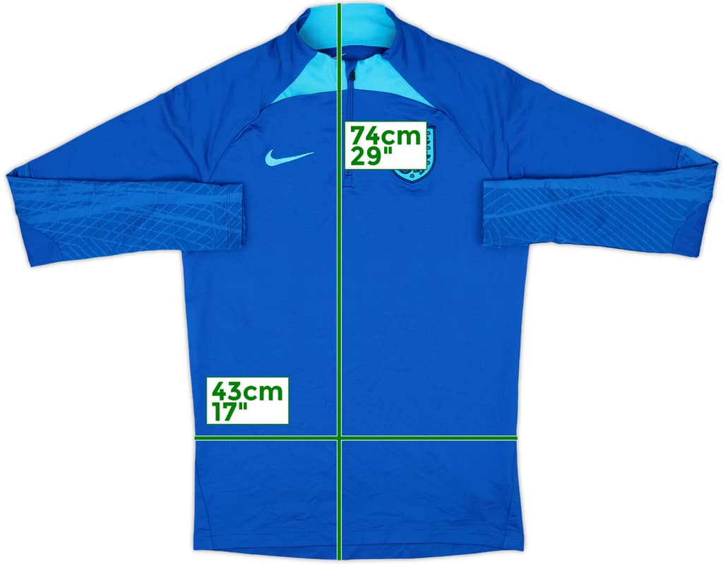 2022-23 England Nike 1/4 Zip Drill Top - 9/10 - (S)