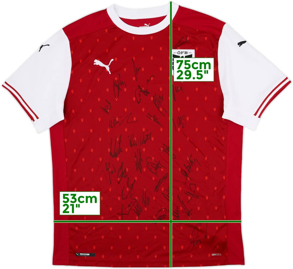 2020-22 Austria Signed Home Shirt - 10/10 - (L)