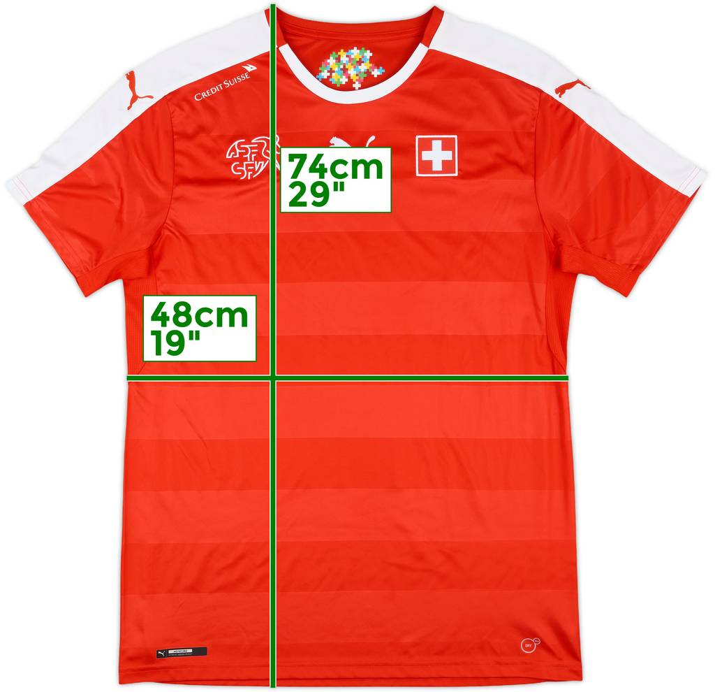 2016-17 Switzerland Home Shirt - 10/10 - (L)