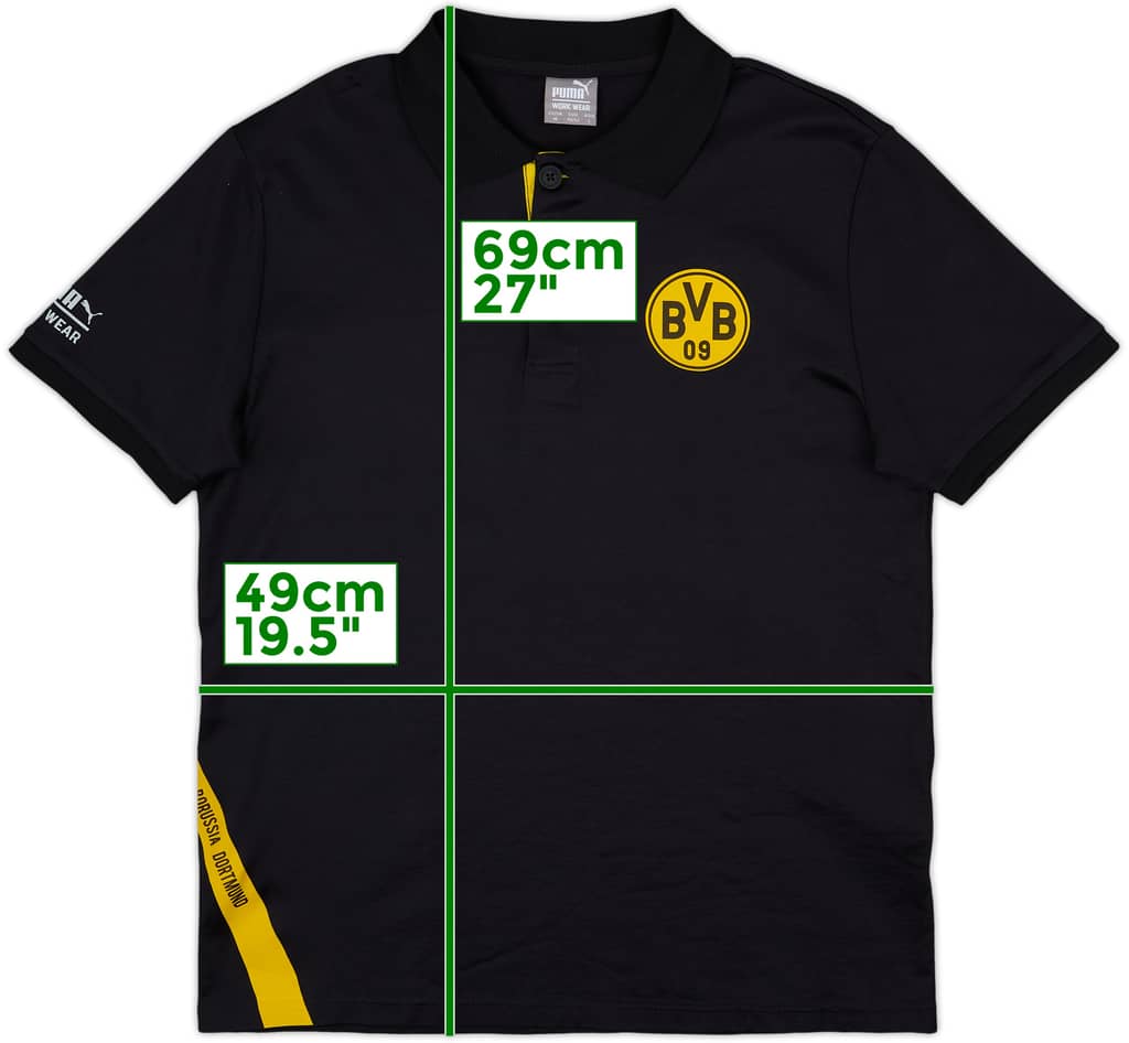 2024-25 Borussia Dortmund Puma Polo Shirt - 9/10 - (M)