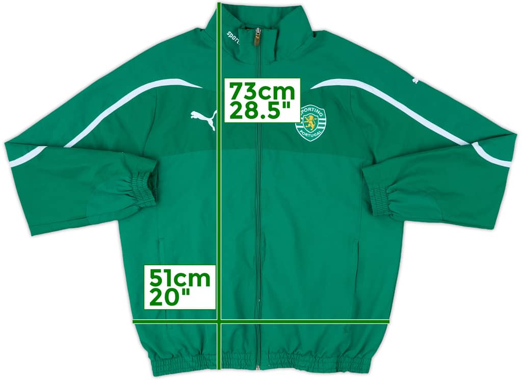 2010-11 Sporting CP Puma Track Jacket - 8/10 - (M)