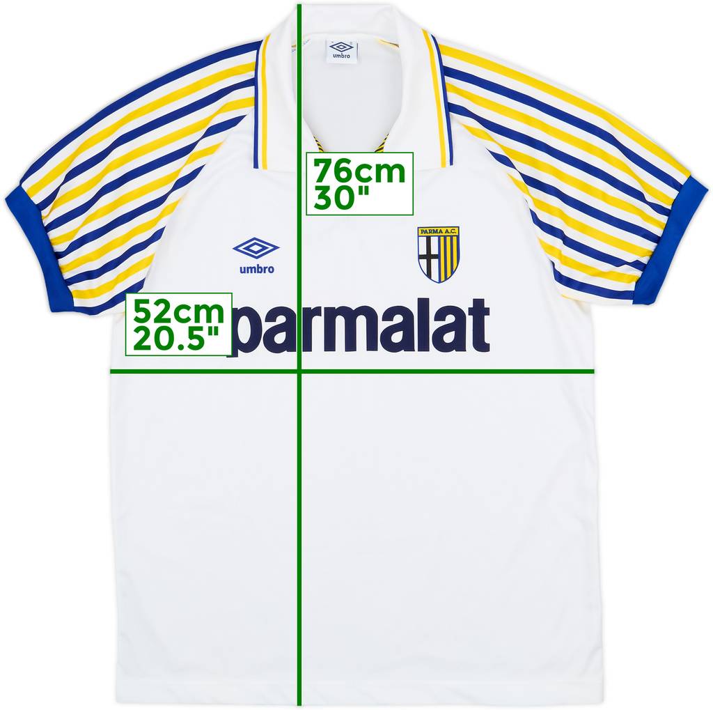 1990-91 Parma Home Shirt - 8/10 - (M)
