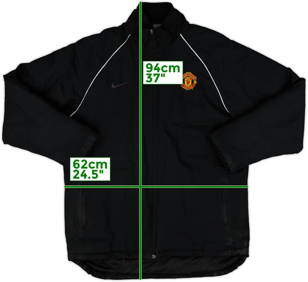 2004-05 Manchester United Nike Padded Bench Coat - 5/10 - (M)