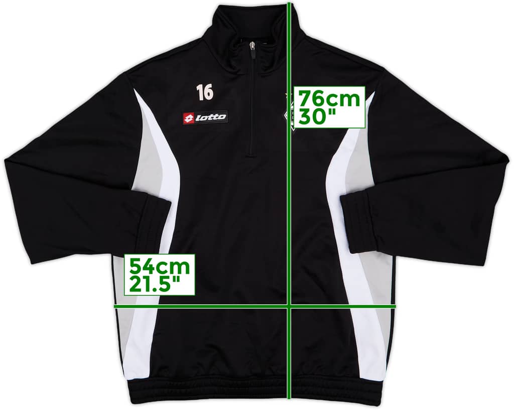 2009-10 Borussia Monchengladbach Player Issue Lotto 1/4 Training Top #16 - 8/10 - (L)