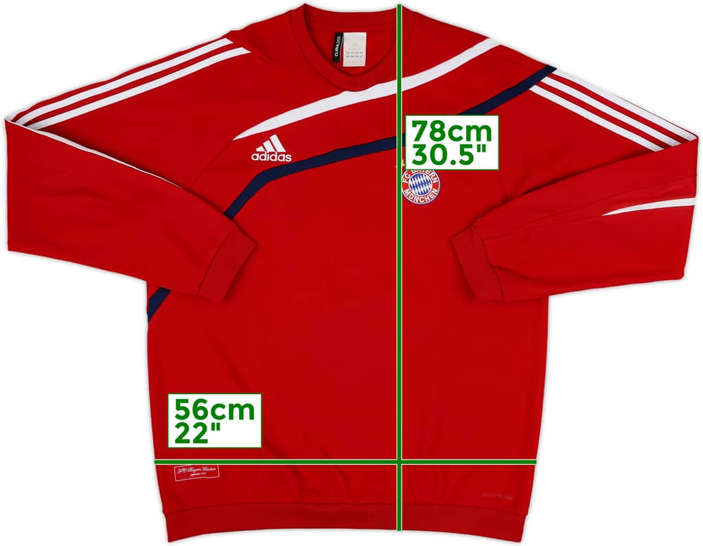 2009-10 Bayern Munich adidas Sweat Top - 9/10 - (L/XL)