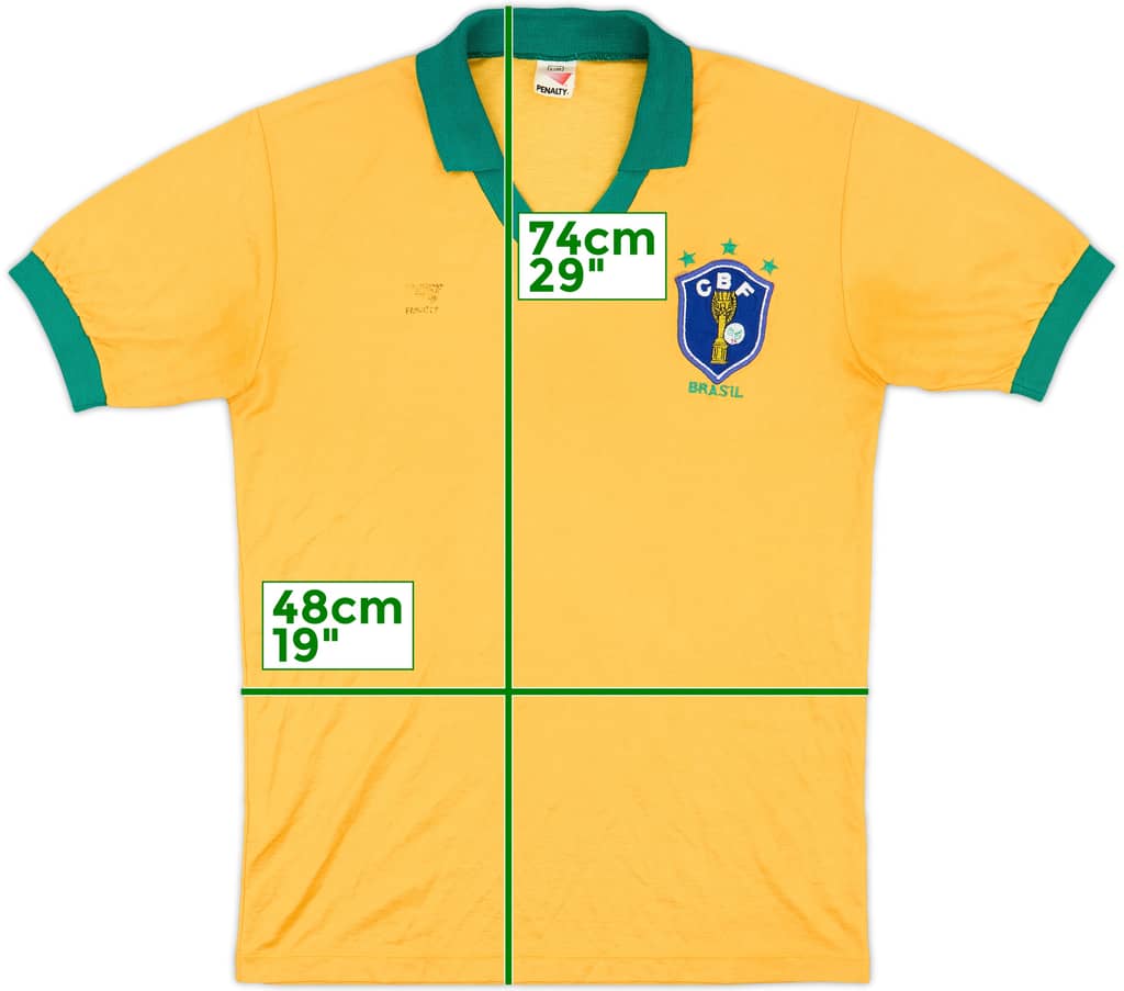 1985-88 Brazil Home Shirt - 6/10 - (L)