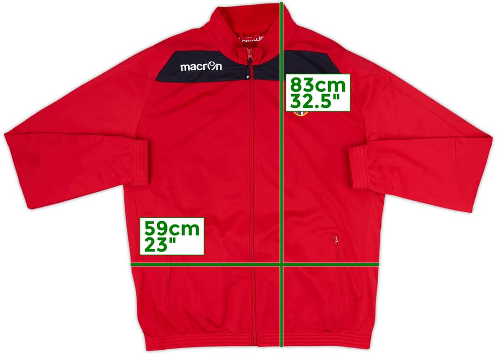 2013-14 Bologna Macron Track Jacket - 8/10 - (XXL)