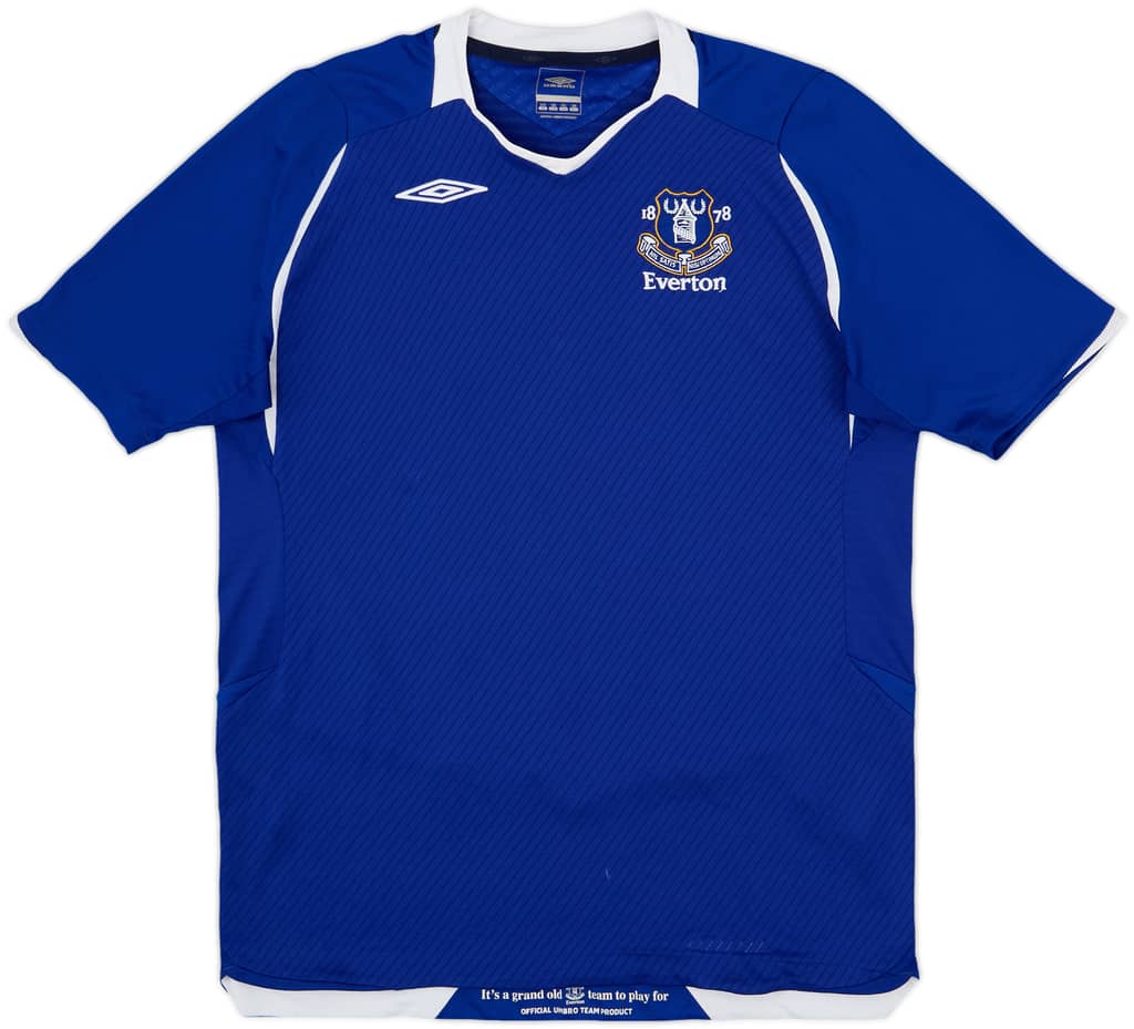 2008-09 Everton Home Shirt - 8/10 - (XL.Boys)