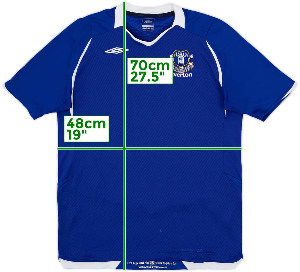 2008-09 Everton Home Shirt - 8/10 - (XL.Boys)