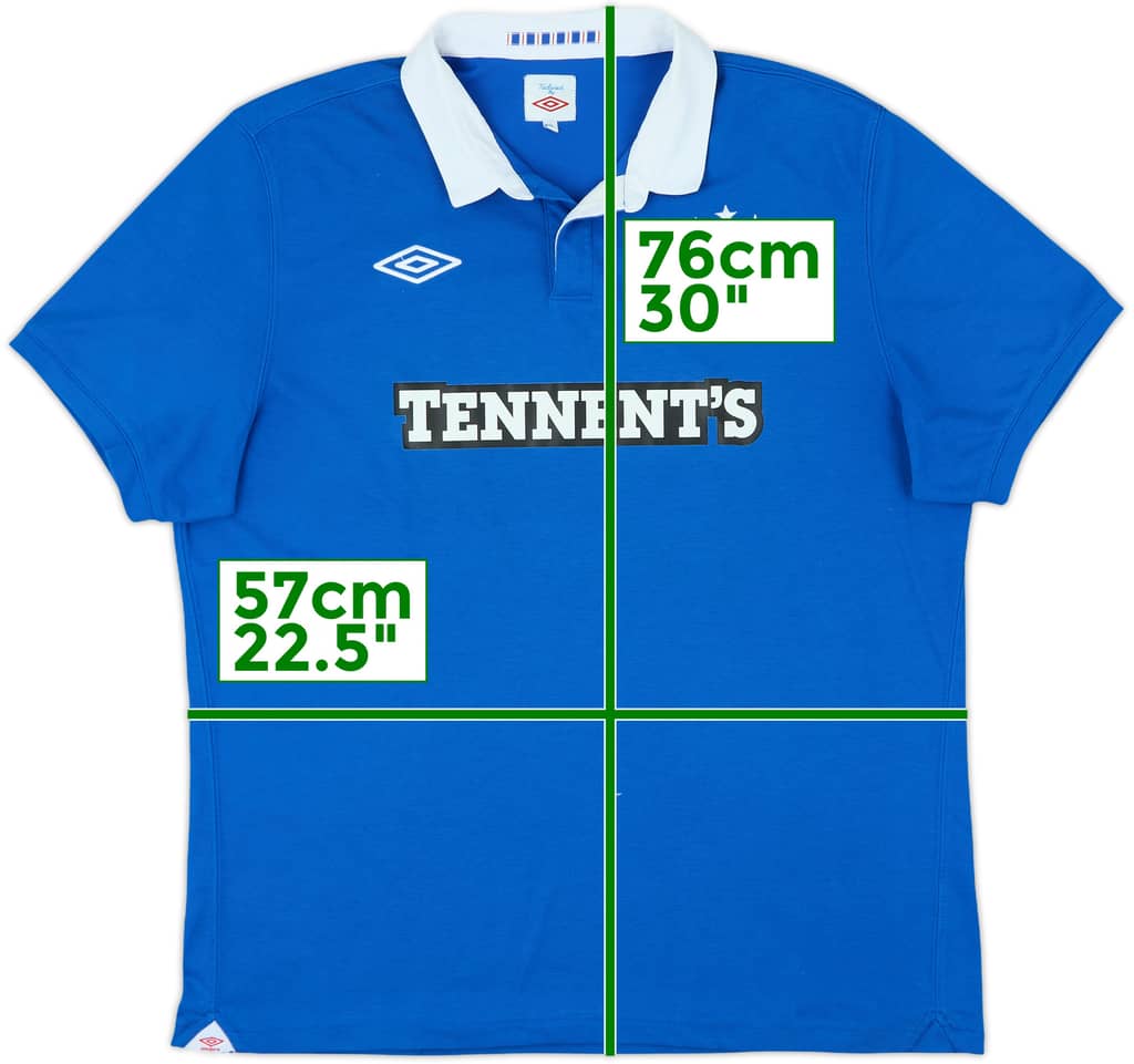 2010-11 Rangers Home Shirt - 8/10 - (XL)