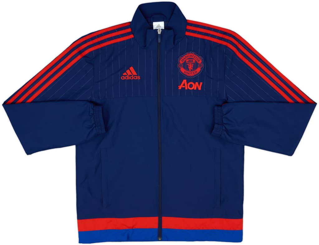 2015-16 Manchester United adidas Track Jacket - 9/10 - (S)