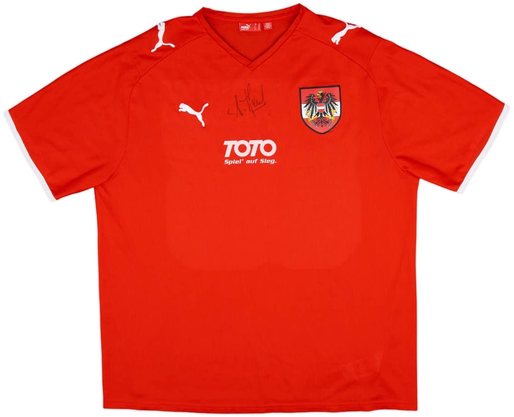 2006-08 Austria Signed Home/Training Shirt - 8/10 - (XL)