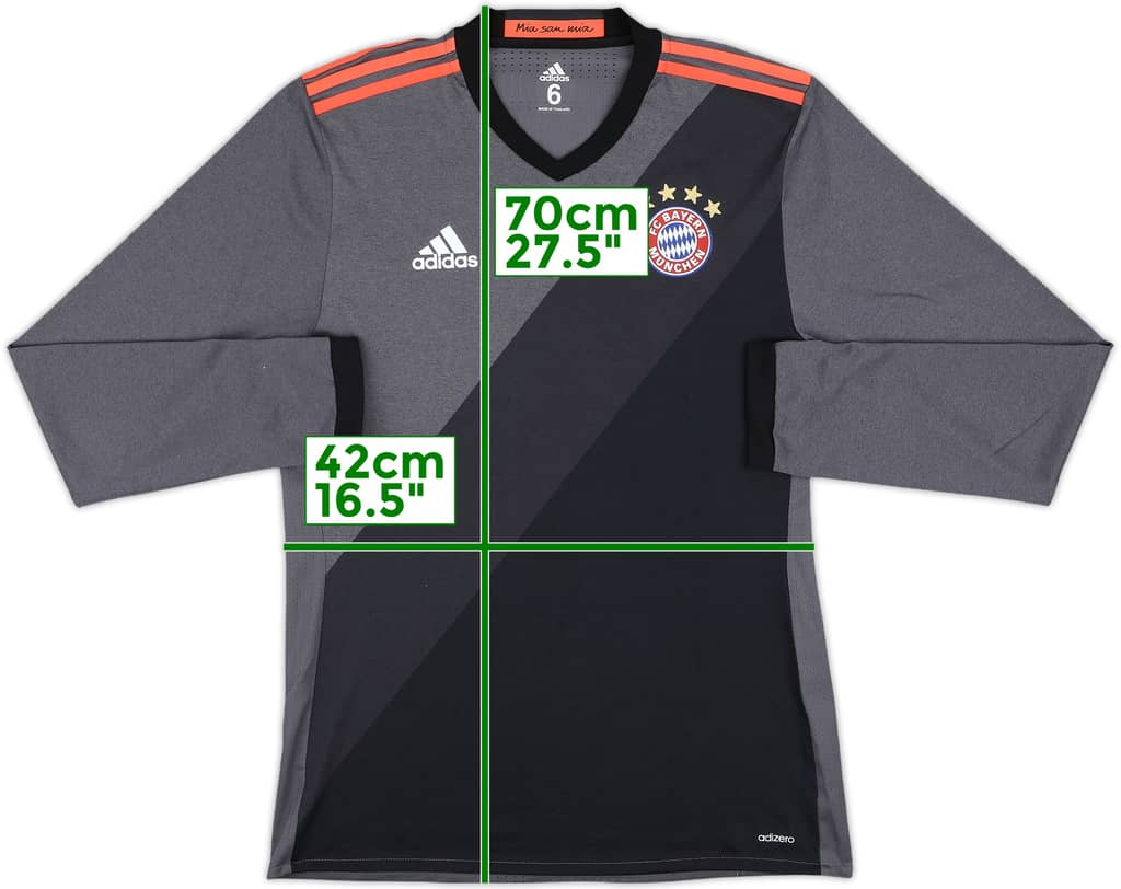 2016-17 Bayern Munich Player Issue Away L/S Shirt - 10/10 - (M)
