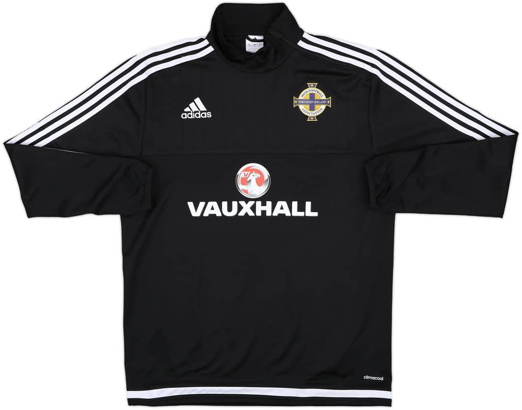 2015-16 Northern Ireland adidas 1/4 Zip Top - 8/10 - (L)