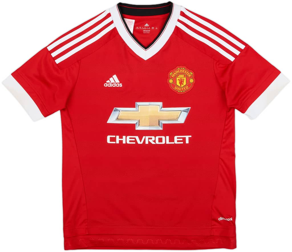 2015-16 Manchester United Home Shirt - 9/10 - (M.Boys)