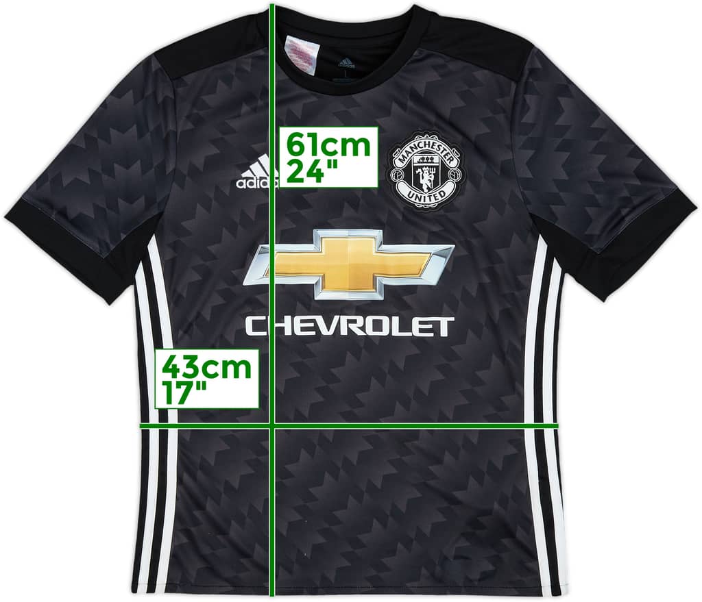 2017-18 Manchester United Away Shirt - 8/10 - (L.Boys)