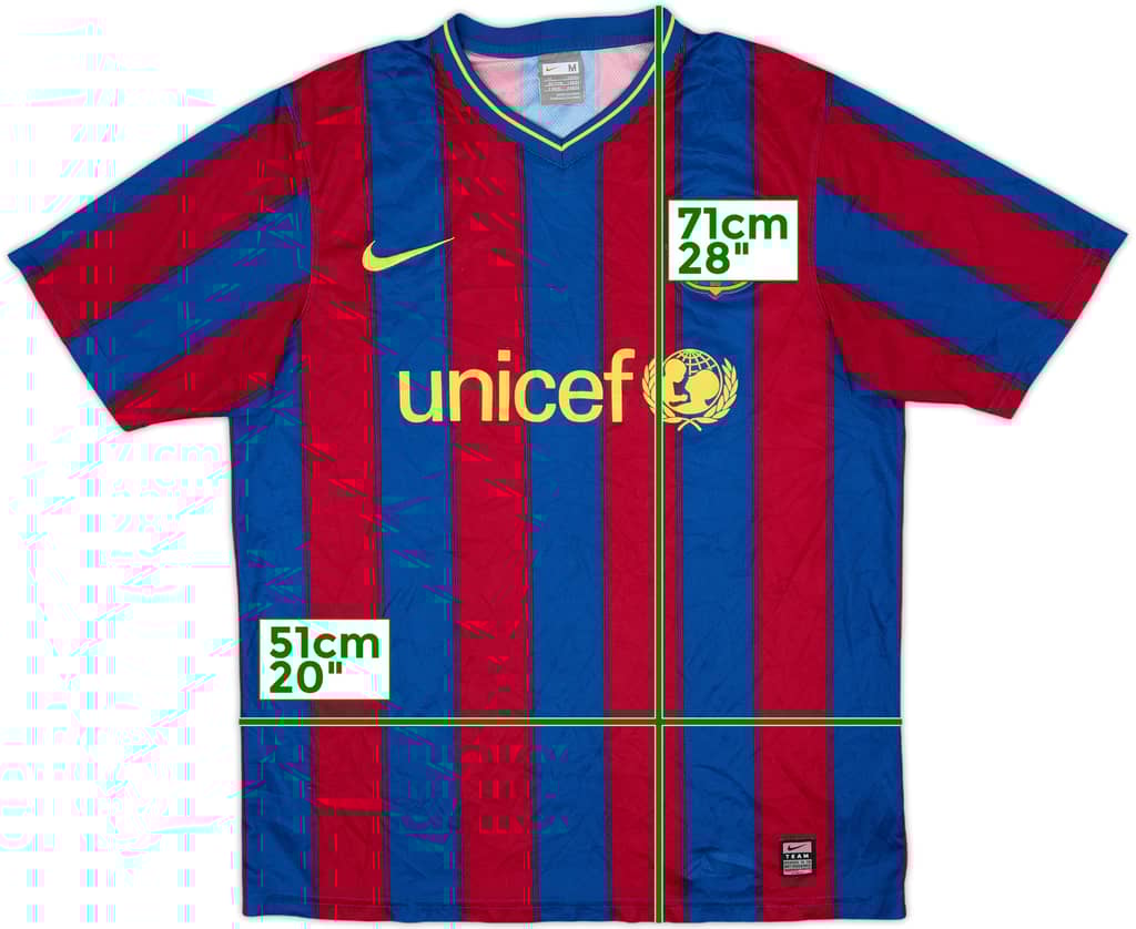 2009-10 Barcelona Basic Home Shirt - 7/10 - (M)