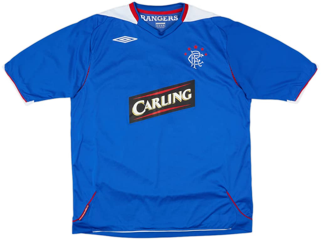 2006-07 Rangers Home Shirt - 6/10 - (XL)