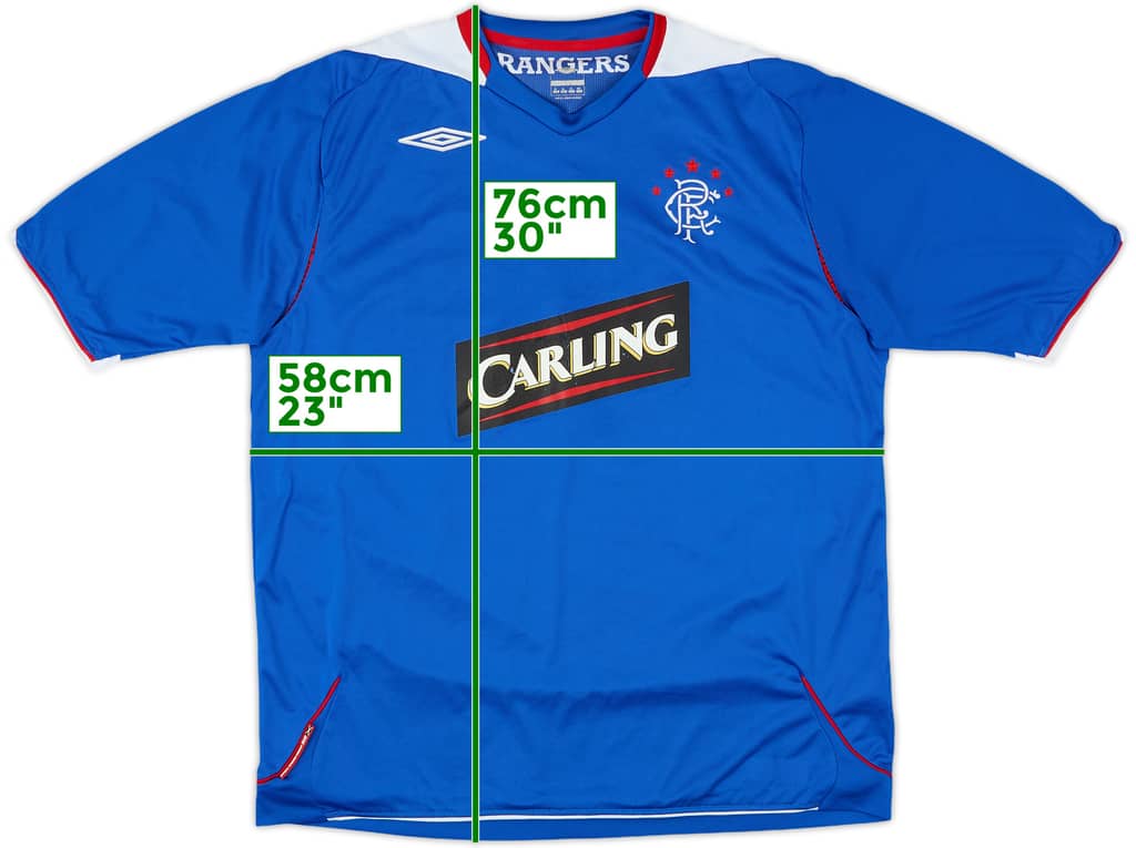 2006-07 Rangers Home Shirt - 6/10 - (XL)
