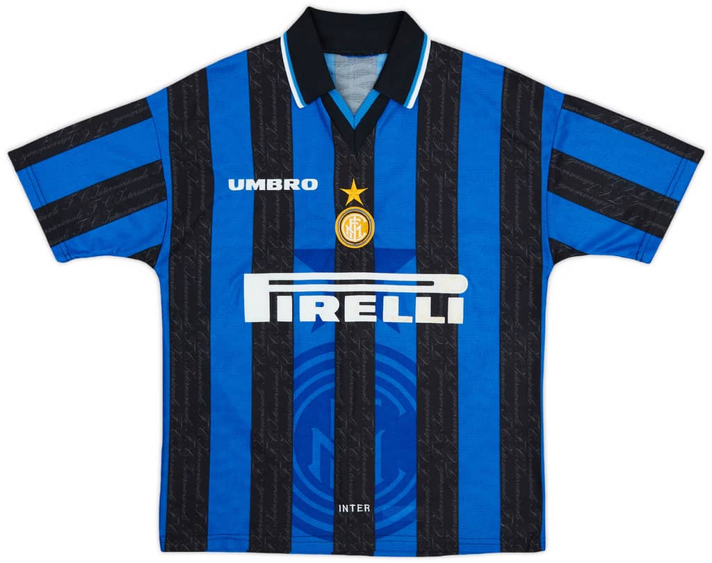 1997-98 Inter Milan Home Shirt Zanetti #4 - 7/10 - (M)