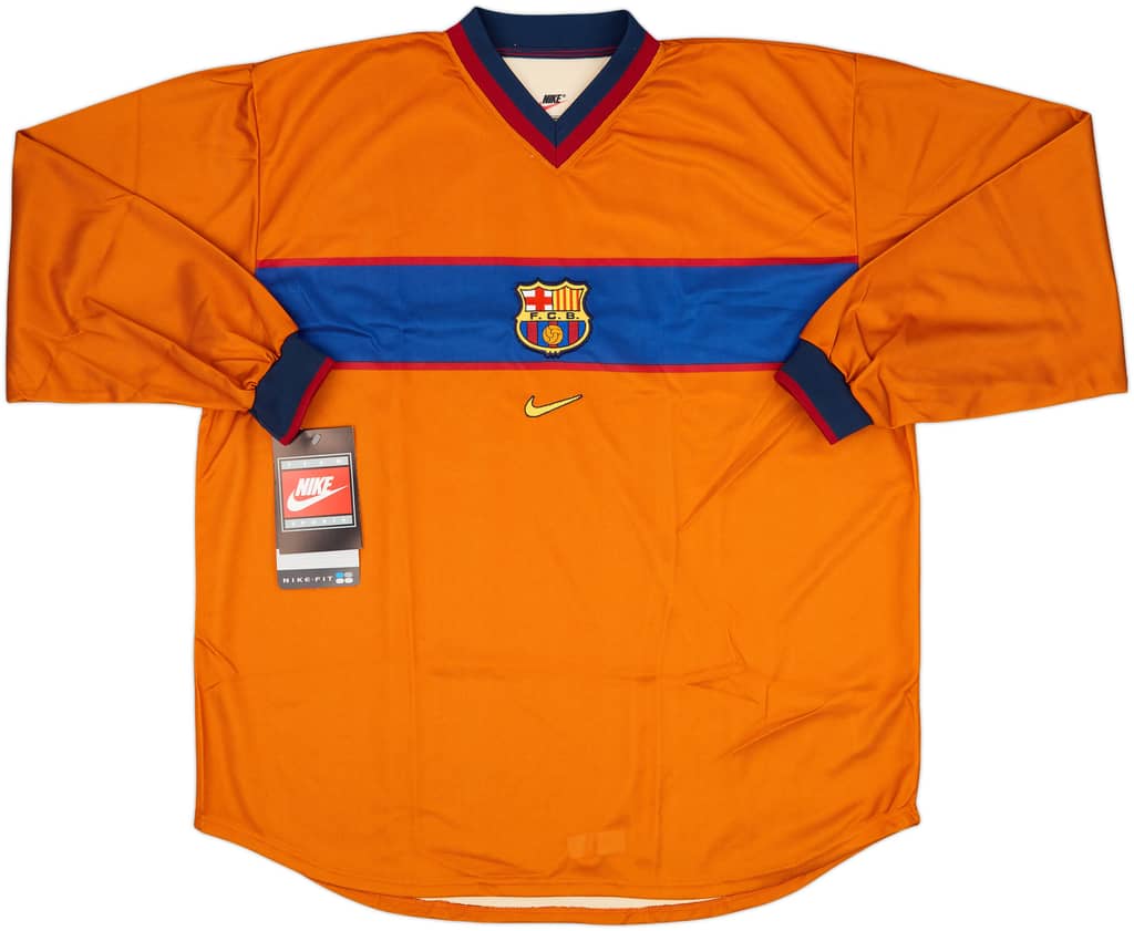 1998-00 Barcelona Away L/S Shirt (XXL)