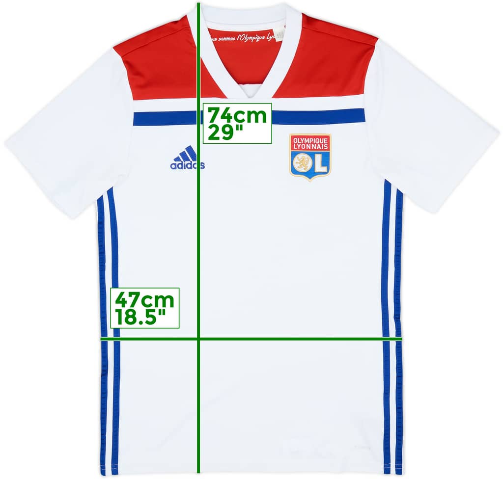 2018-19 Lyon Home Shirt - 8/10 - (S)