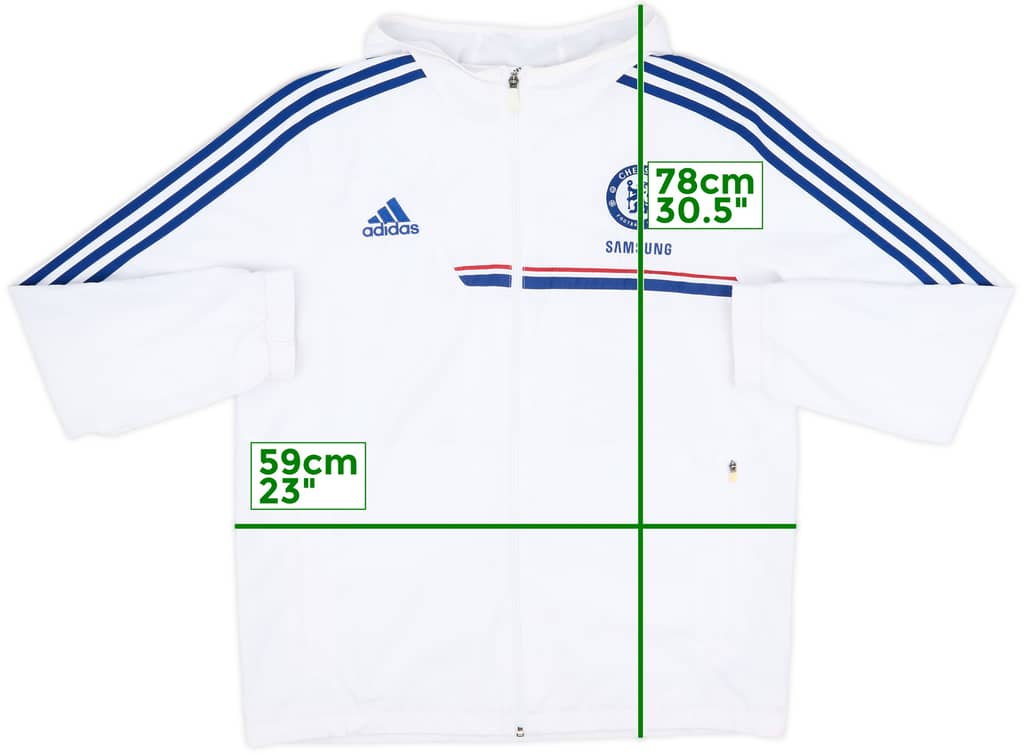 2013-14 Chelsea adidas Hooded Track Jacket - 6/10 - (L)