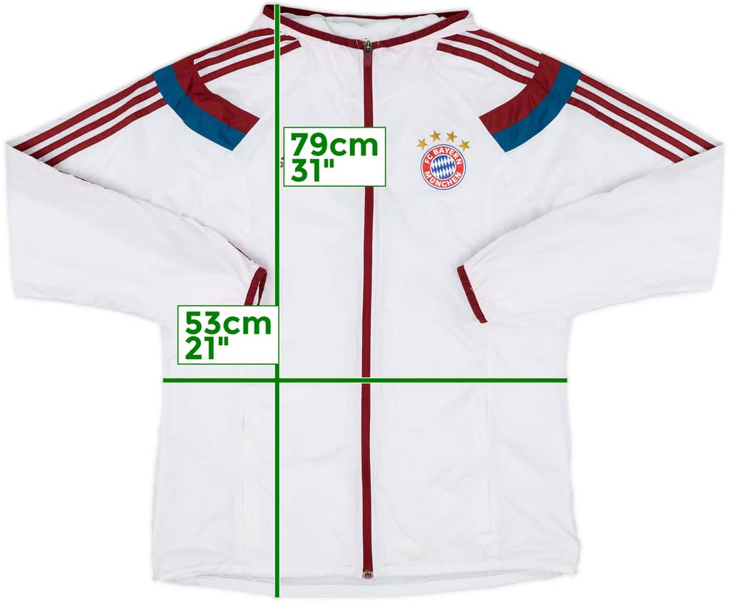 2014-15 Bayern Munich adidas Hooded Track Jacket - 5/10 - (L)