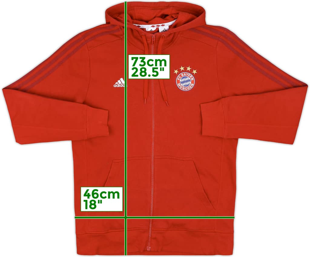 2015-16 Bayern Munich adidas Hooded Sweat Top - 9/10 - (M)