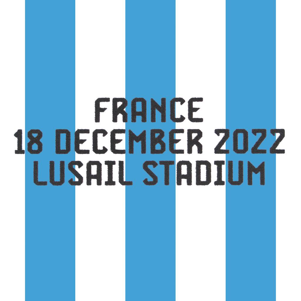 2022 Argentina World Cup Final Match Day Transfer Player Size