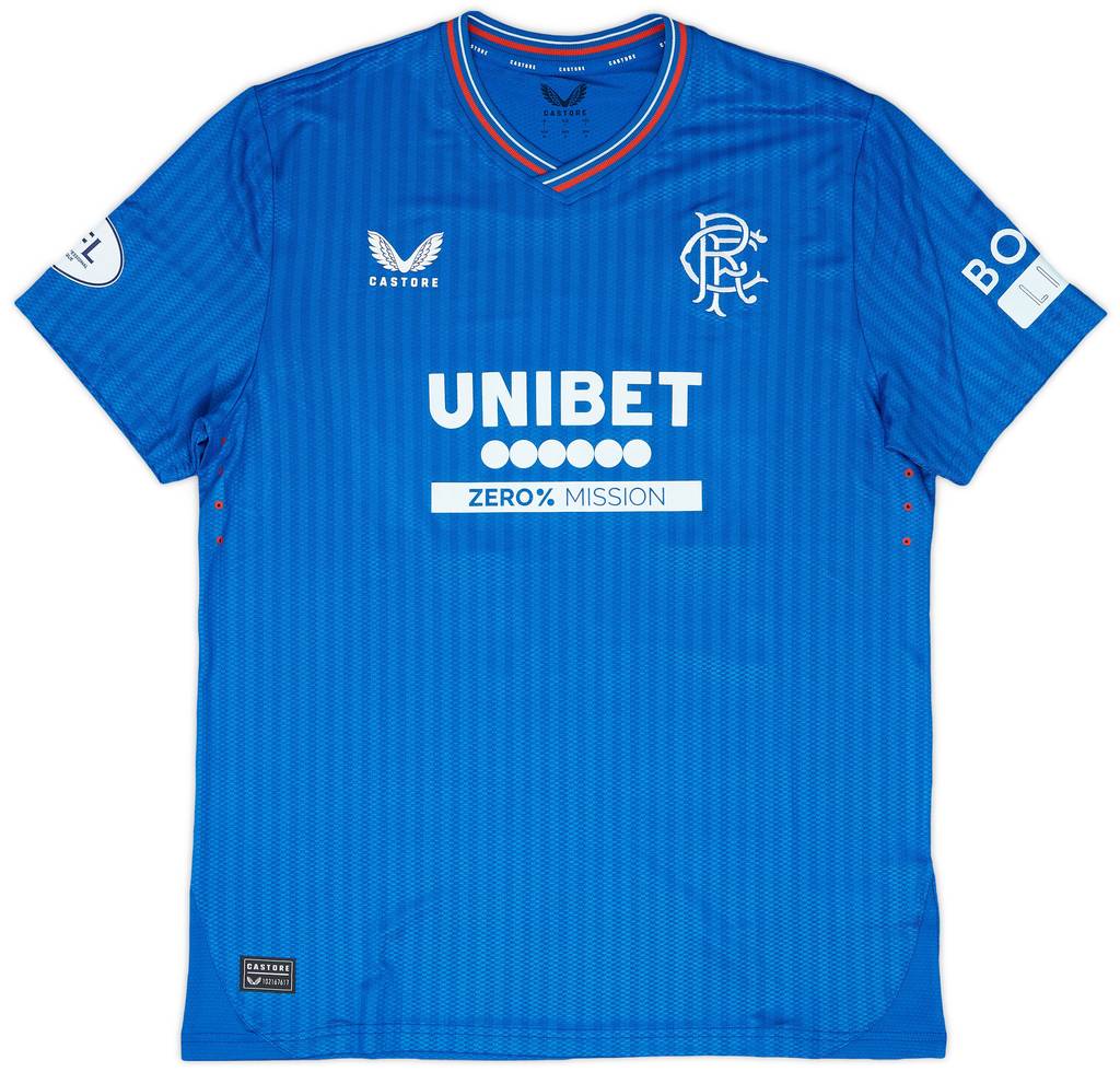 2023-24 Rangers Match Issue Home Shirt Balogun #27