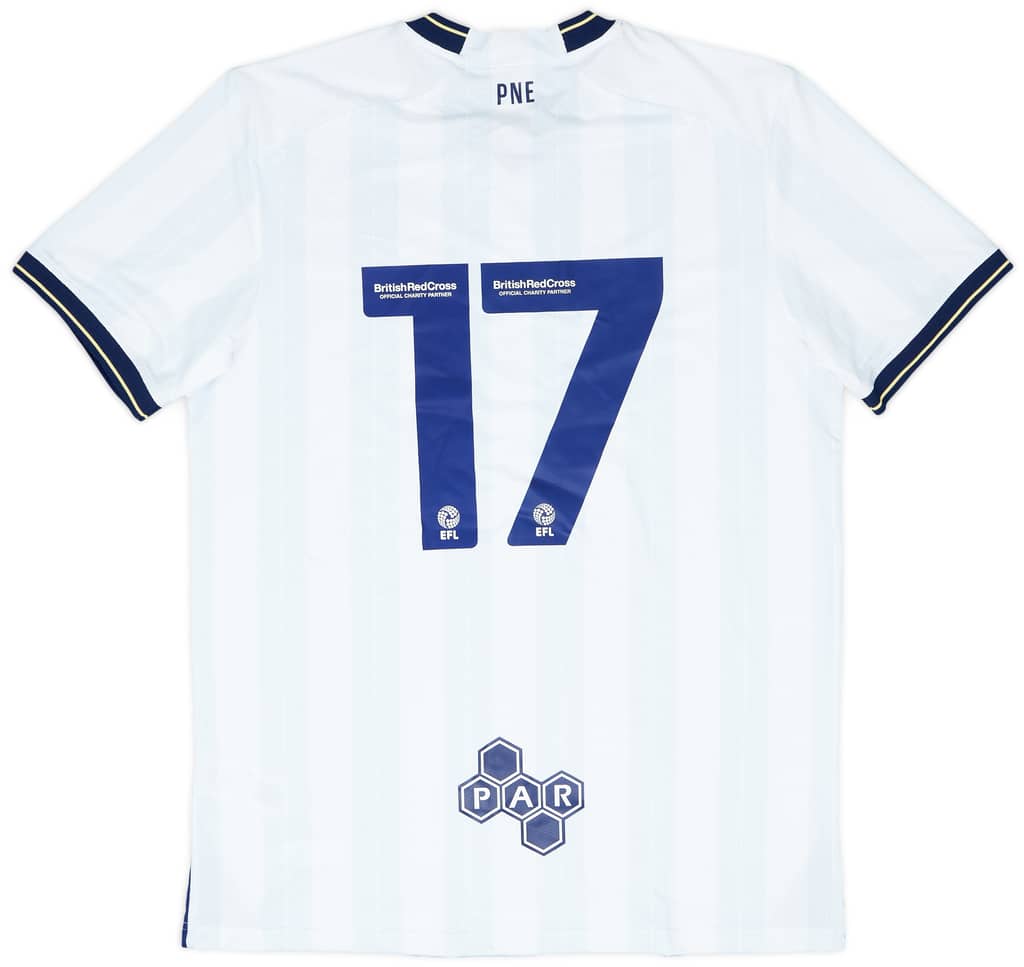 2023-24 Preston North End Match Issue Home Shirt #17