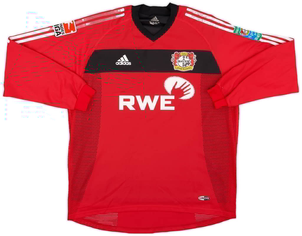 2003-04 Bayer Leverkusen Match Issue Home L/S Shirt Lucic #6