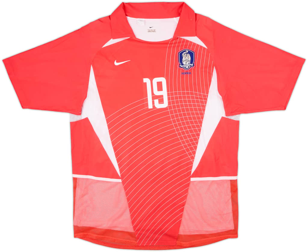 2002-03 South Korea Player Issue Home Shirt J.H.Ahn #19 - 8/10 - (XL)