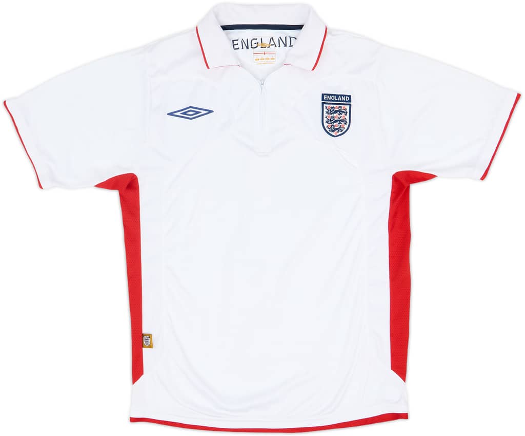 2007-09 England Umbro 1/4 Zip Polo Shirt - 8/10 - (S)