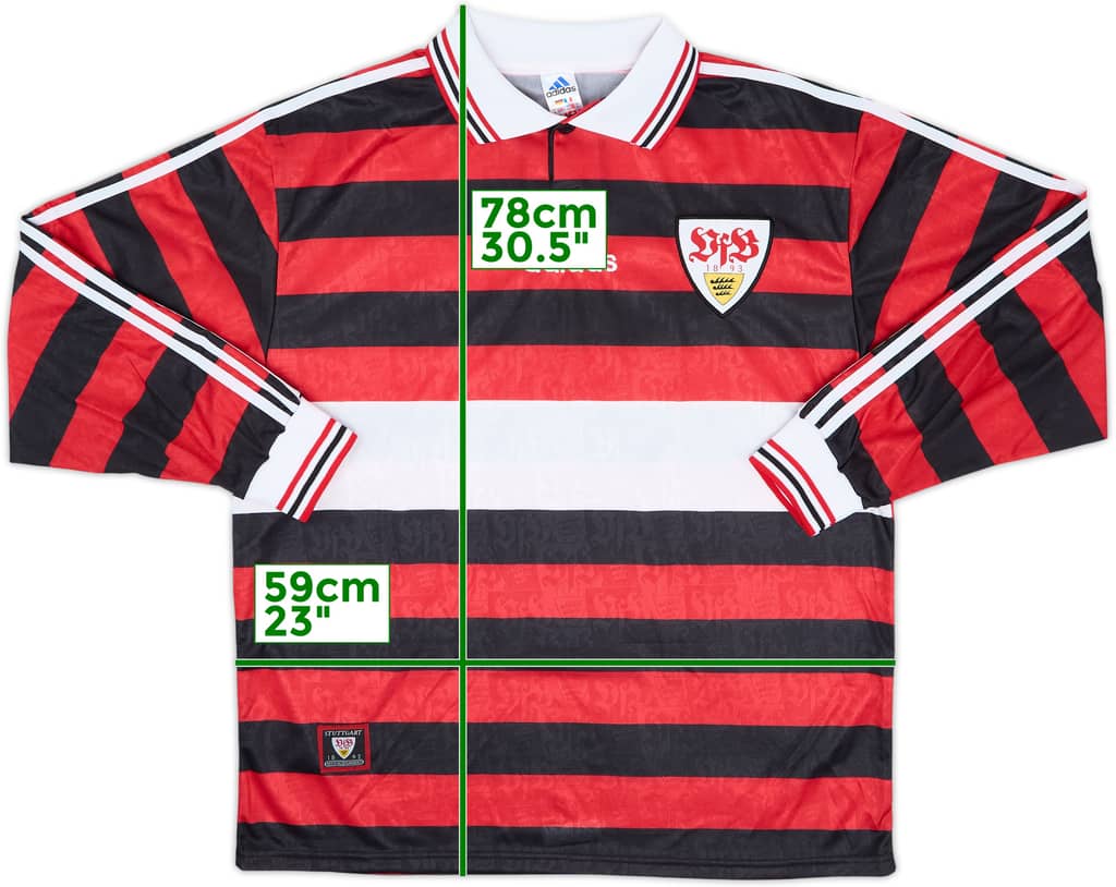 1997-98 Stuttgart Away L/S Shirt - 8/10 - (XL)