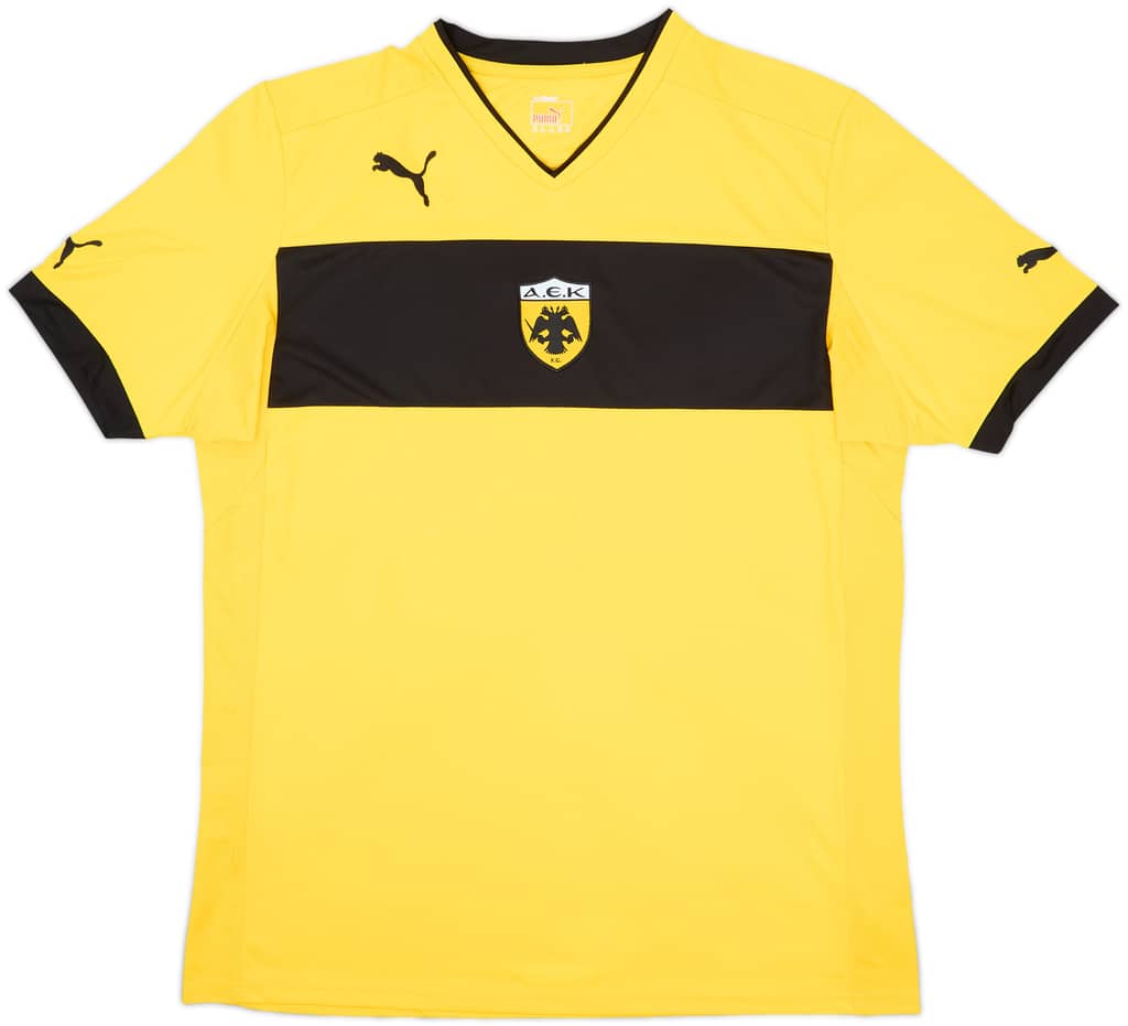 2012-13 AEK Athens Home Shirt - 8/10 - (XXL)