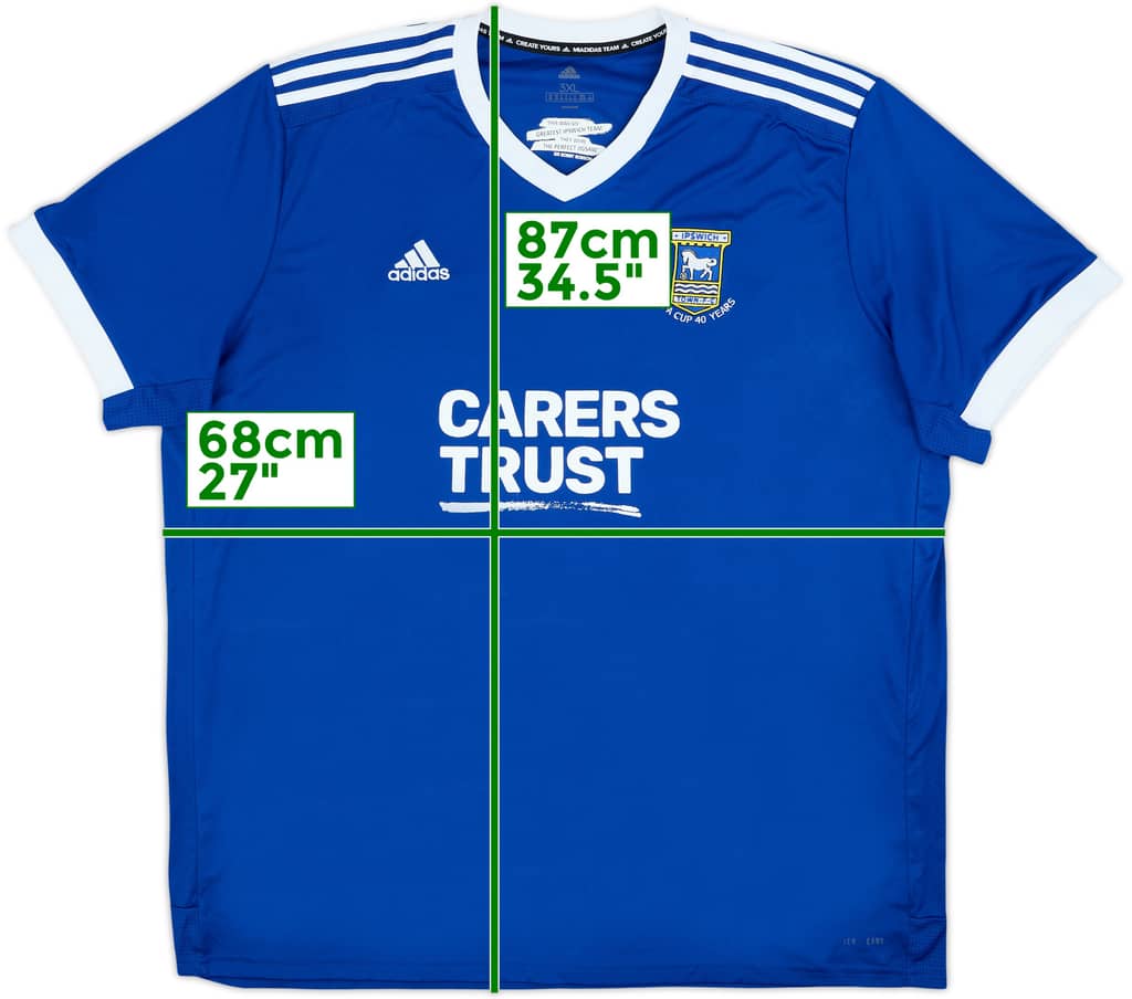 2020-21 Ipswich Home Shirt - 6/10 - (3XL)