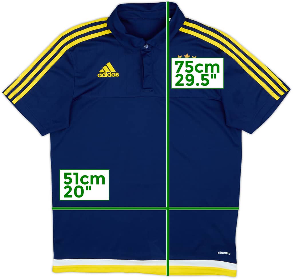 2015-16 Fenerbache adidas Polo Shirt - 9/10 - (M)