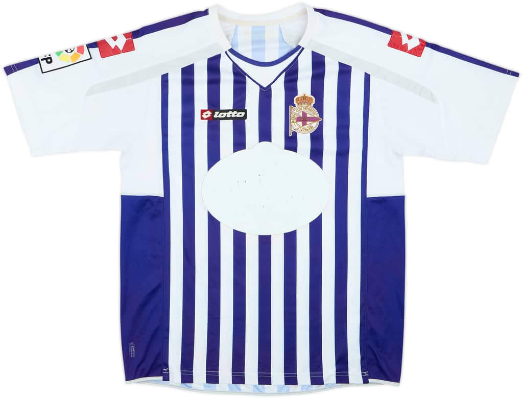 2010-11 Deportivo de La Coruna Home Shirt - 4/10 - (XL)