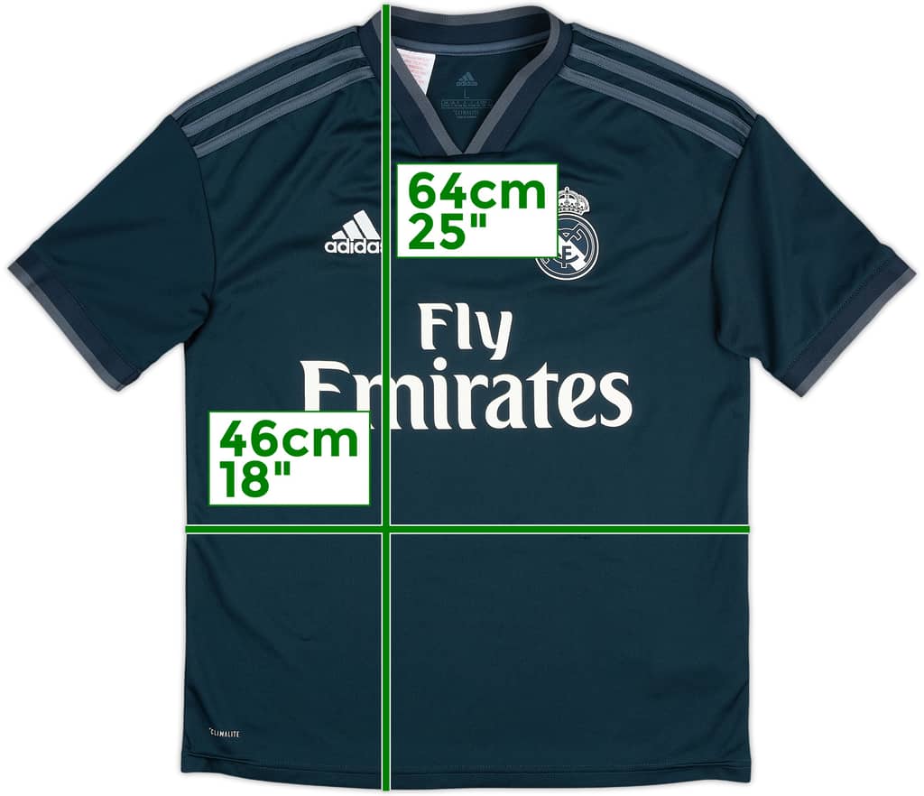 2018-19 Real Madrid Away Shirt - 8/10 - (13-14 Years)