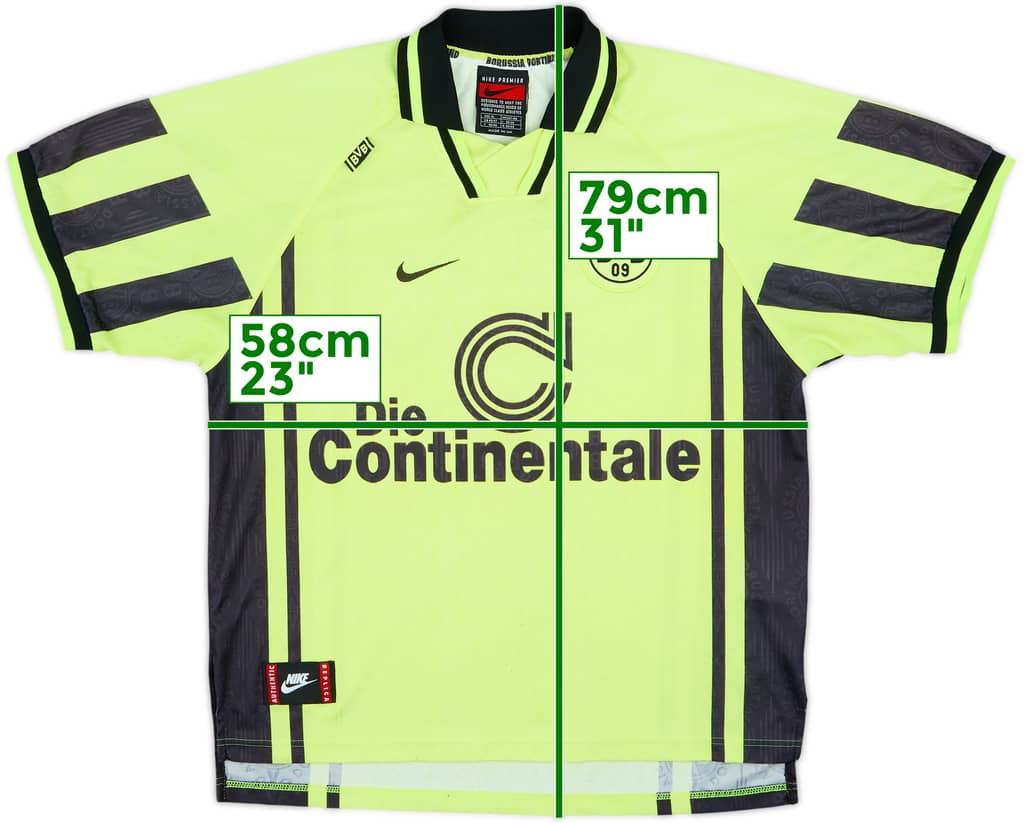1996-97 Borussia Dortmund Home Shirt - 8/10 - (XL)