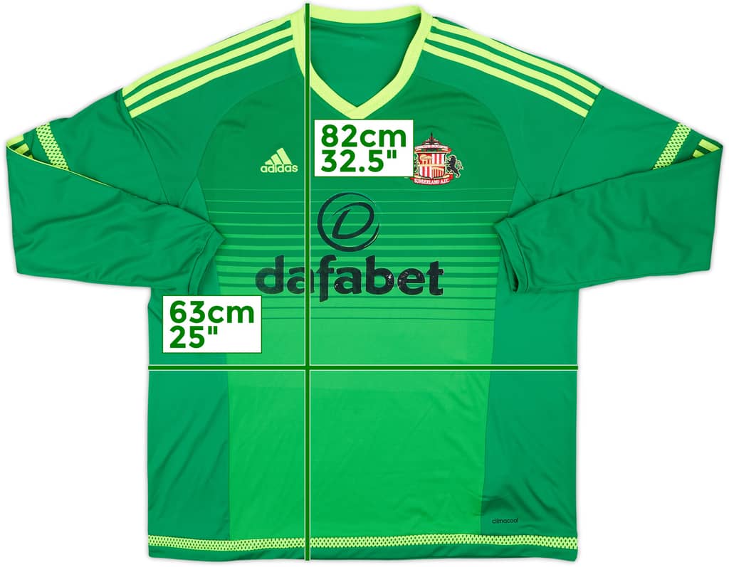 2015-16 Sunderland Away L/S Shirt - 4/10 - (XXL)