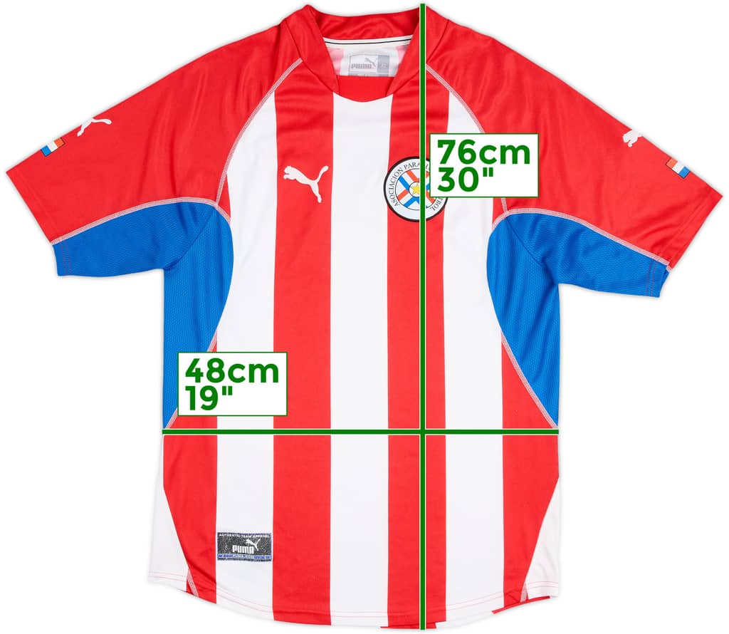 2002-04 Paraguay Home Shirt - 6/10 - (XL)