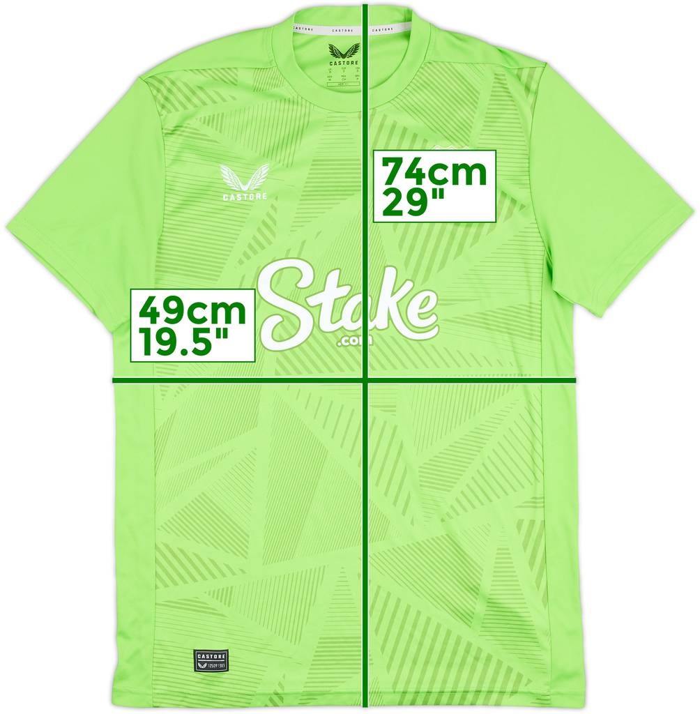 2024-25 Everton GK S/S Shirt - 8/10 - (S)