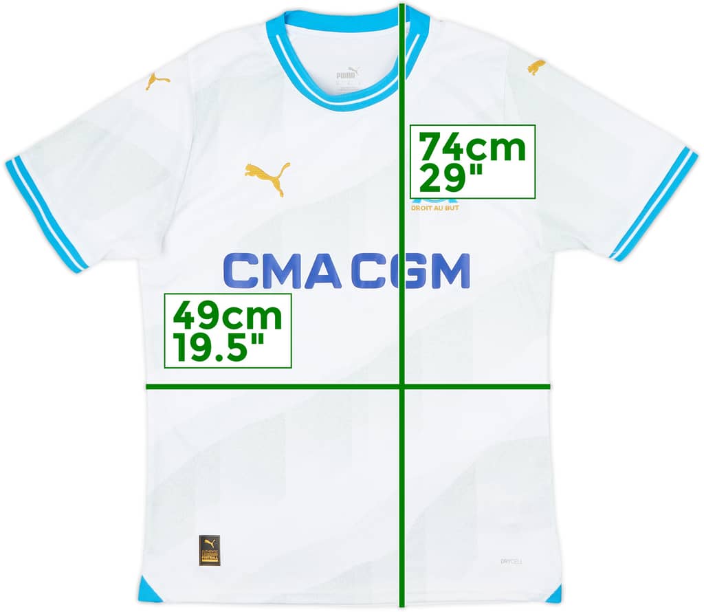 2023-24 Olympique Marseille Home Shirt - 8/10 - (M)