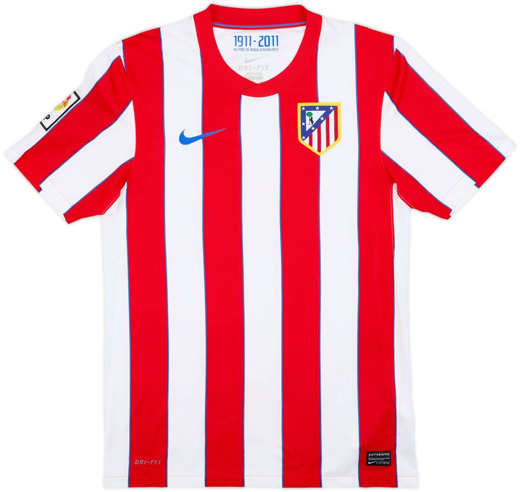 2011-12 Atletico Madrid Home Shirt - 9/10 - (S)