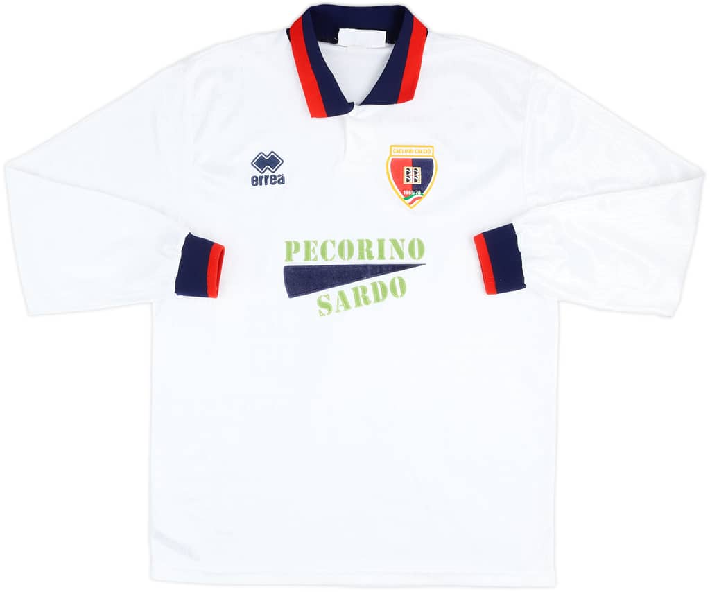 Camiseta de visitante de manga larga del Cagliari 1993-95 - 6/10 - (L)