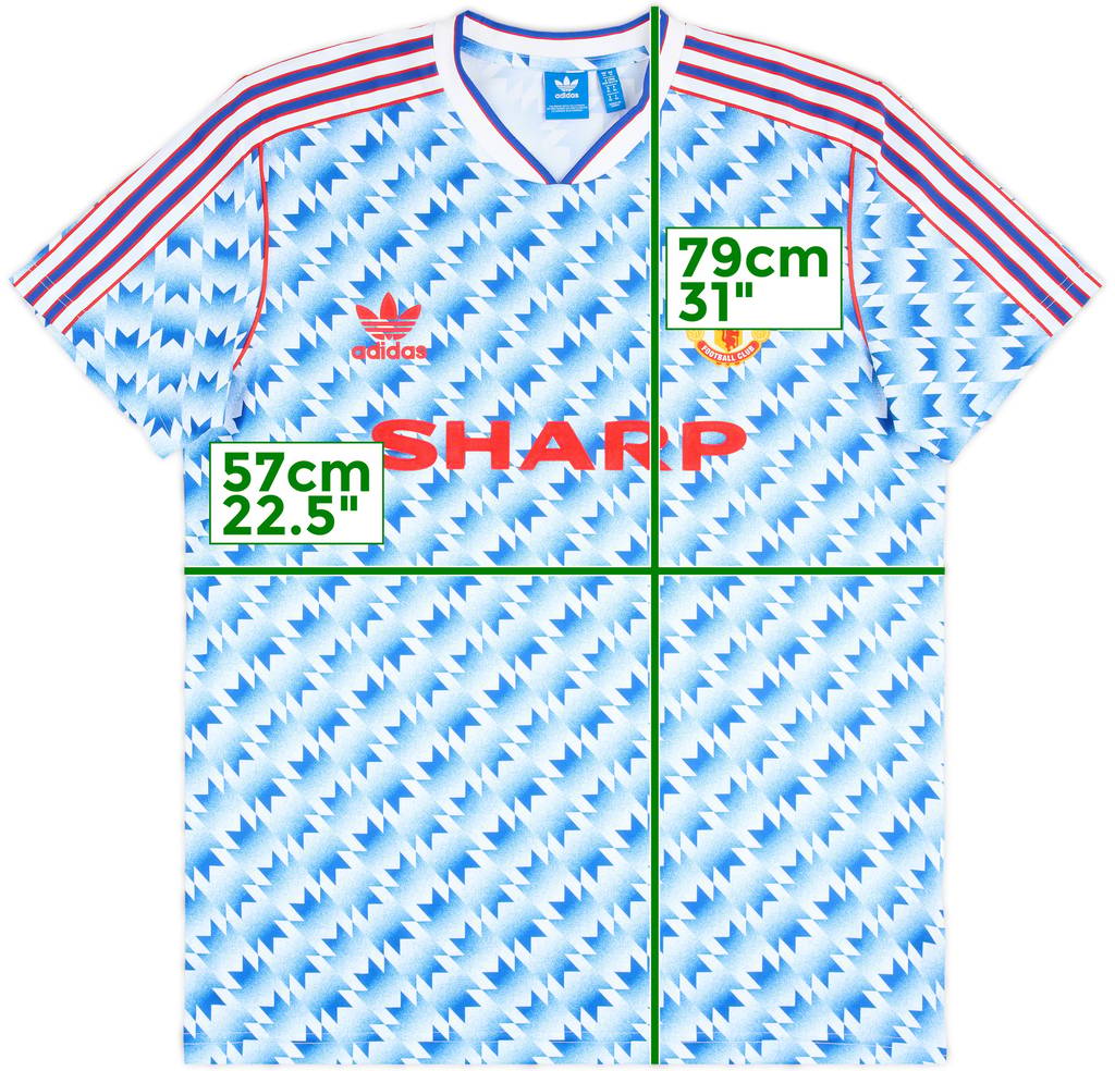 2017-18 Manchester United adidas Originals 1990-92 Reissue Away Shirt - 10/10 - (XL)